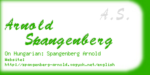 arnold spangenberg business card